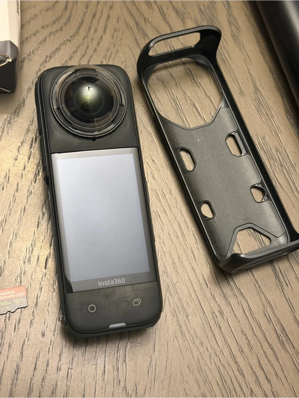Black 360° Digital Action Camera Kit with Accessories